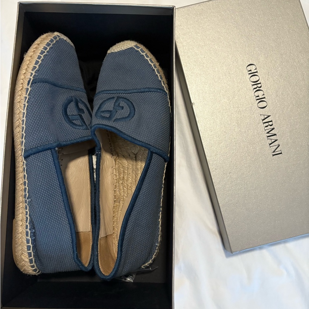Giorgio Armani Blue Espadrilles for Women